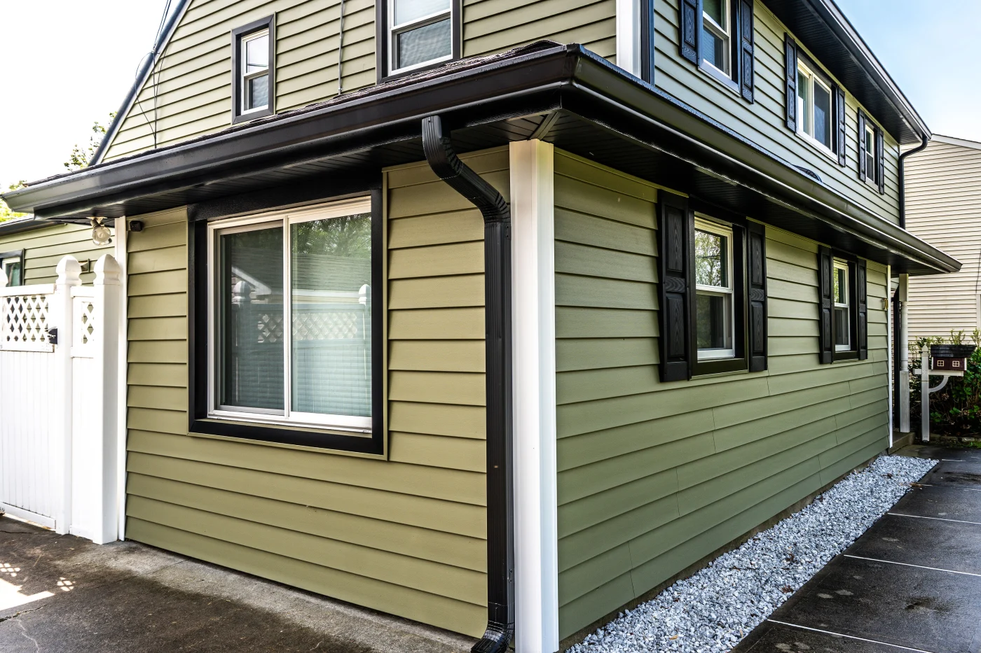 James Hardie fiber cement siding on a residential home